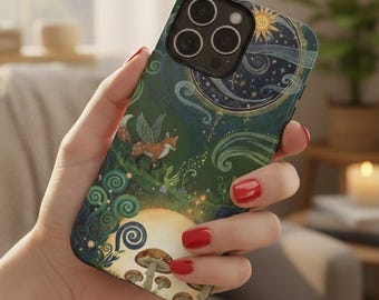 Custodia per iPhone retrò anni '80 con sole, cover con estetica al tramonto per iPhone 17, 16, 15, 14, 13, 12, 11 Pro Max e 13, 12 Mini