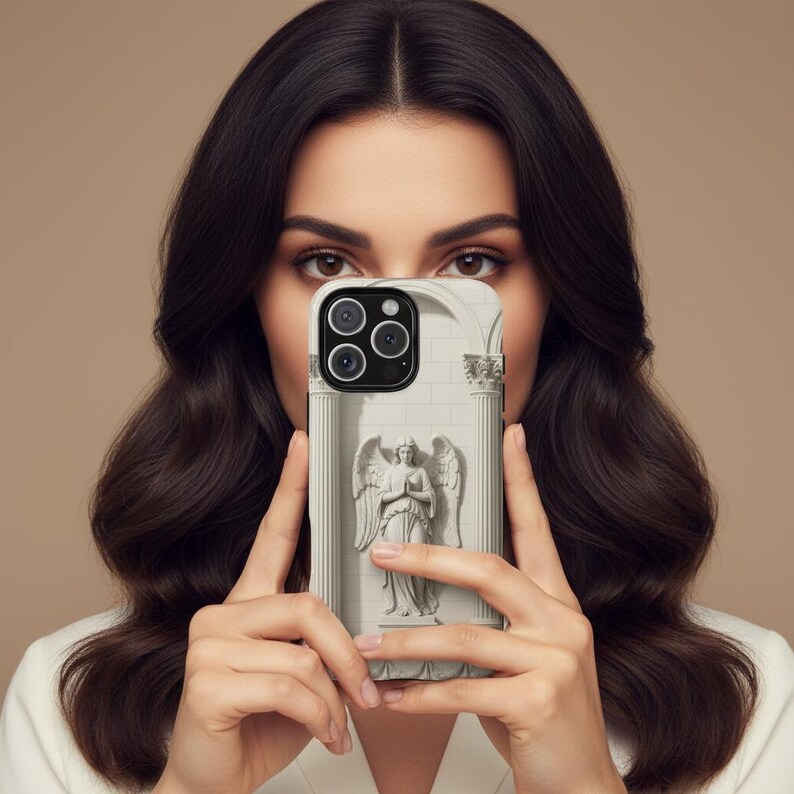 Bible Angel Phone Case, 3D Cartoon Angel Design for iPhone 11 12 13 14 ...
