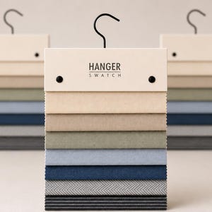 Bulk Textile Sample Hangers for Mills and Distributors, 20 cm / 7.9 in