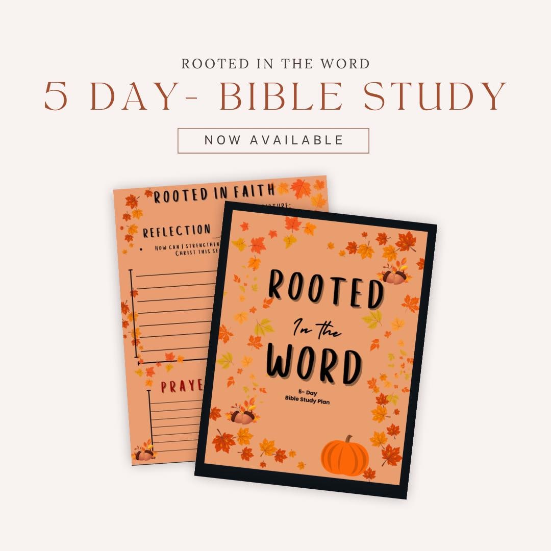 Fall Bible Study: Rooted in the Word 5-day Devotional (PDF) - Etsy