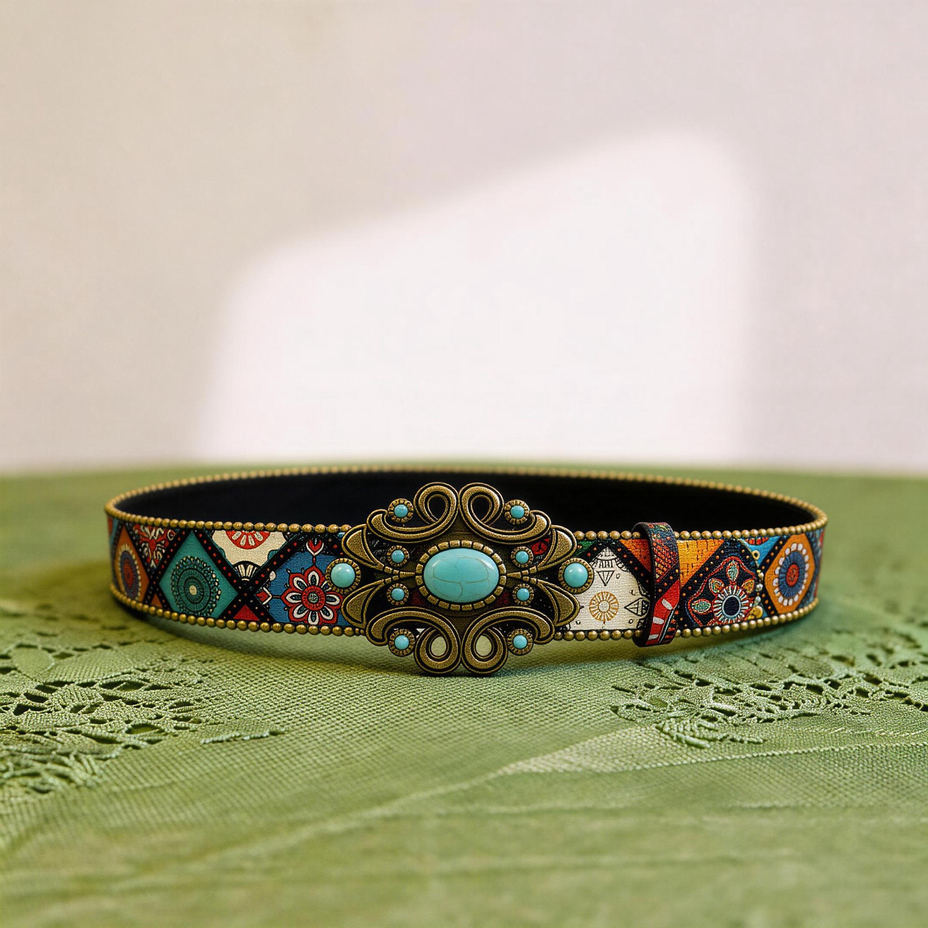 Abercrombie Vintage Y2K Embroidered Belt Floral Boho Western Fairycore Festival Y2k Boho Belt - Etsy main image 4