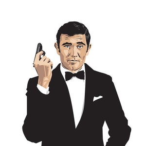 James Bond - George Lazenby - Fan Art - 11 x 17&quot; Digital Print