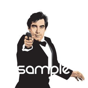 James Bond - Timothy Dalton - Fan Art - 11 x 17&quot; Digital Print