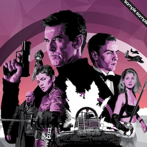 James Bond - Die Another Day - Iluustration - 17 x 11&quot; Digital Print
