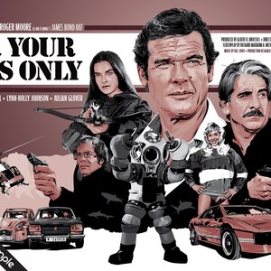 James Bond 007 For Your Eyes Only Unofficial Fan Art 17 Etsy