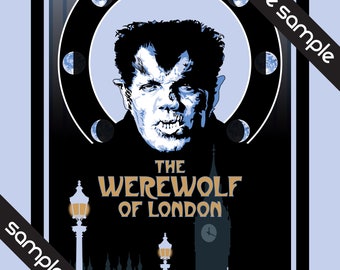 Henry Hull - Unofficial Fan Art - The Werewolf of London 11 x 17" Digital Print