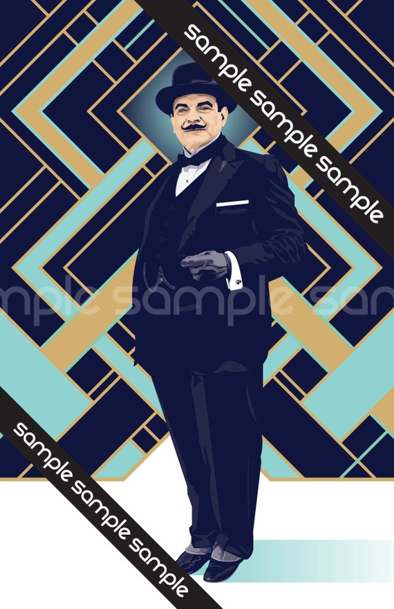 David Suchet Hercule Poirot Unofficial Fan Art 11 x 17