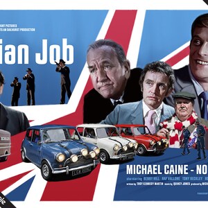 The Italian Job - Movie Poster Pastiche 17 x 11&quot; Digital Print
