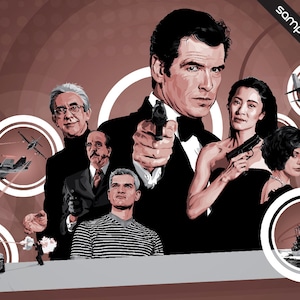 James Bond - Tomorrow Never Dies - Illustration - 17 x 11&quot; Digital Print