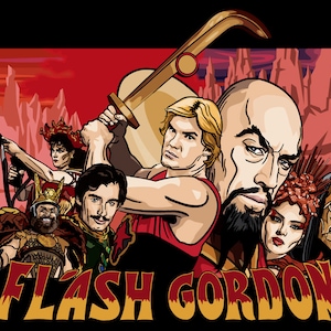 Flash Gordon 17 x 11.6" Digital Print