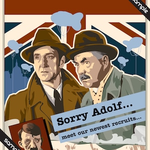 Sherlock Holmes - British WW2 Recruitment Poster Pastiche - 17 x 11&quot; Digital Print