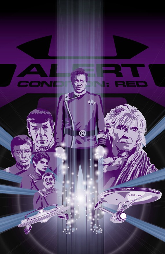 Star Trek Ii Fan Art The Wrath Of Khan 17 X 11 Etsy