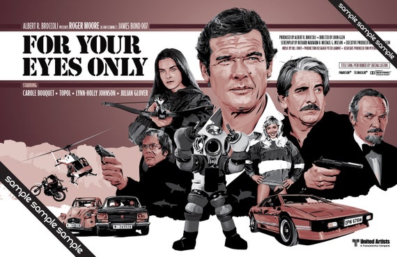 James Bond 007 For Your Eyes Only Unofficial Fan Art 17 Etsy Hong Kong