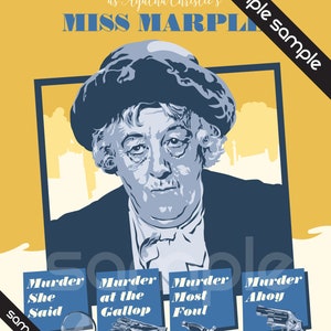 Margaret Rutherford - Miss Marple - Fan Art non officiel - Impression numérique 11 x 17 »