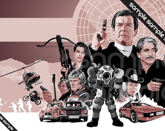 James Bond - For Your Eyes Only - Illustration - 17 x 11&quot; Digital Print
