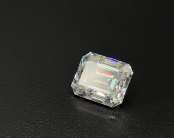 Moissanita color D VVS1 talla esmeralda – Piedra suelta con certificación GRA