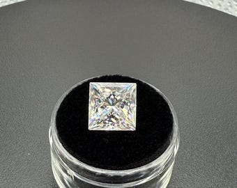 GRA Certified Princess Cut Moissanite VVS 1 D Color Loose Stone