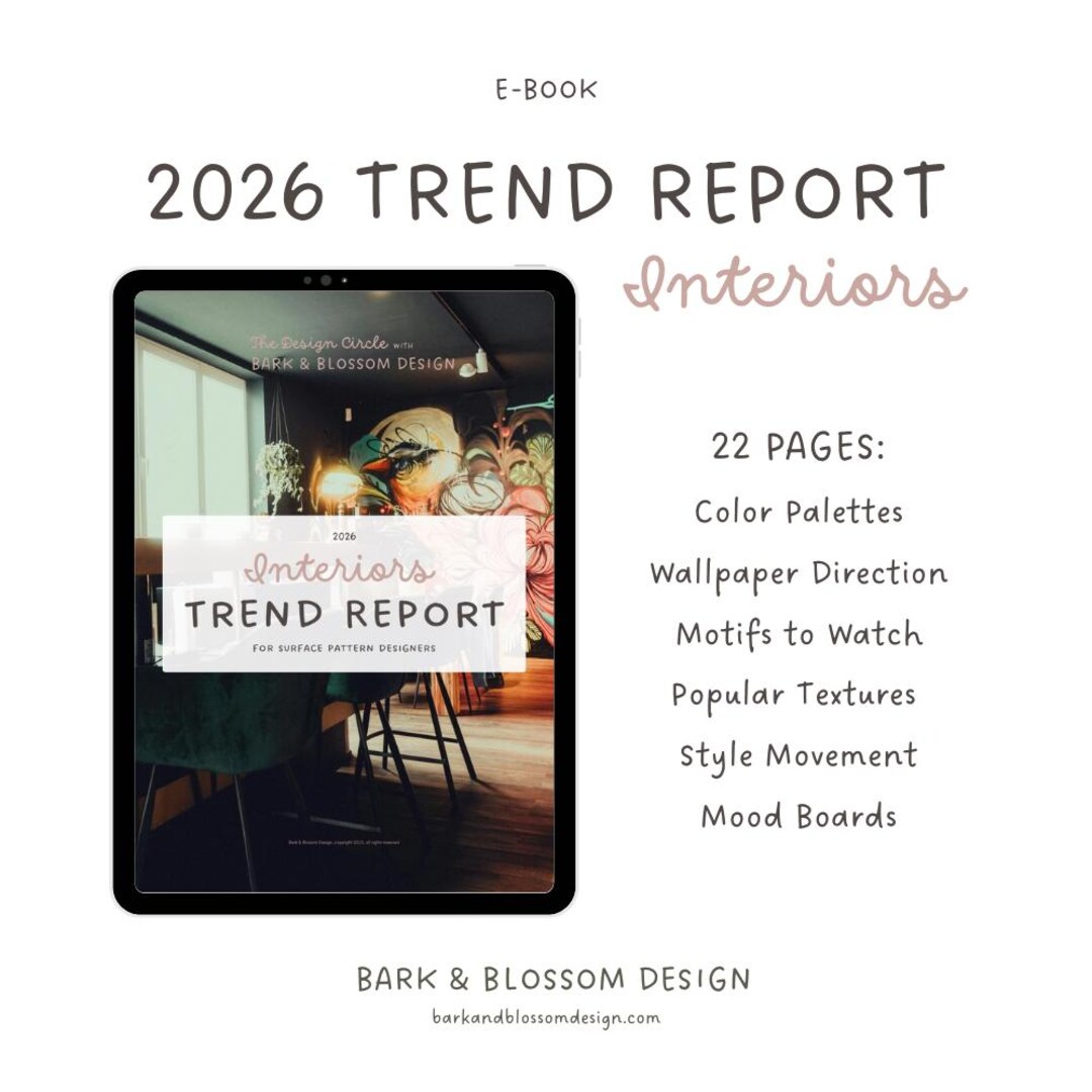 2026 Interior Design Trends Report for Surface Designers - Etsy UK