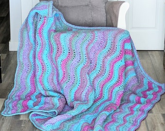 Shades of Violets in the Spring Very Very Soft Fireside Afghan