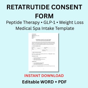 Glp 1 Consent Forms - Etsy Glp 1 Consent Forms - Etsy
