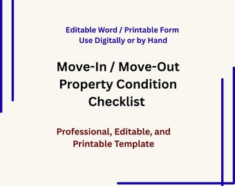 Checkliste für den Zustand der Wohnung: Checkliste für die Abnahme / Abnahme (bearbeitbare PDF-Datei)