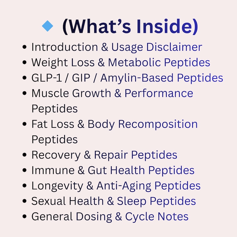 Peptide Guide.pdf Peptide Dosage Guide PDF | Clinical Peptide Reference Chart | Weight ...