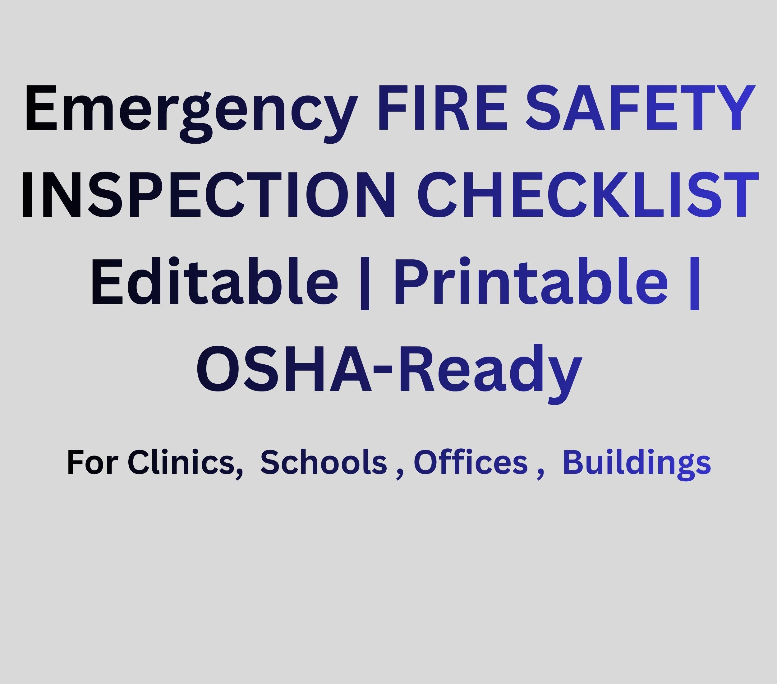 Fire and Life Safety Procedure Manual, image size:2500x2200