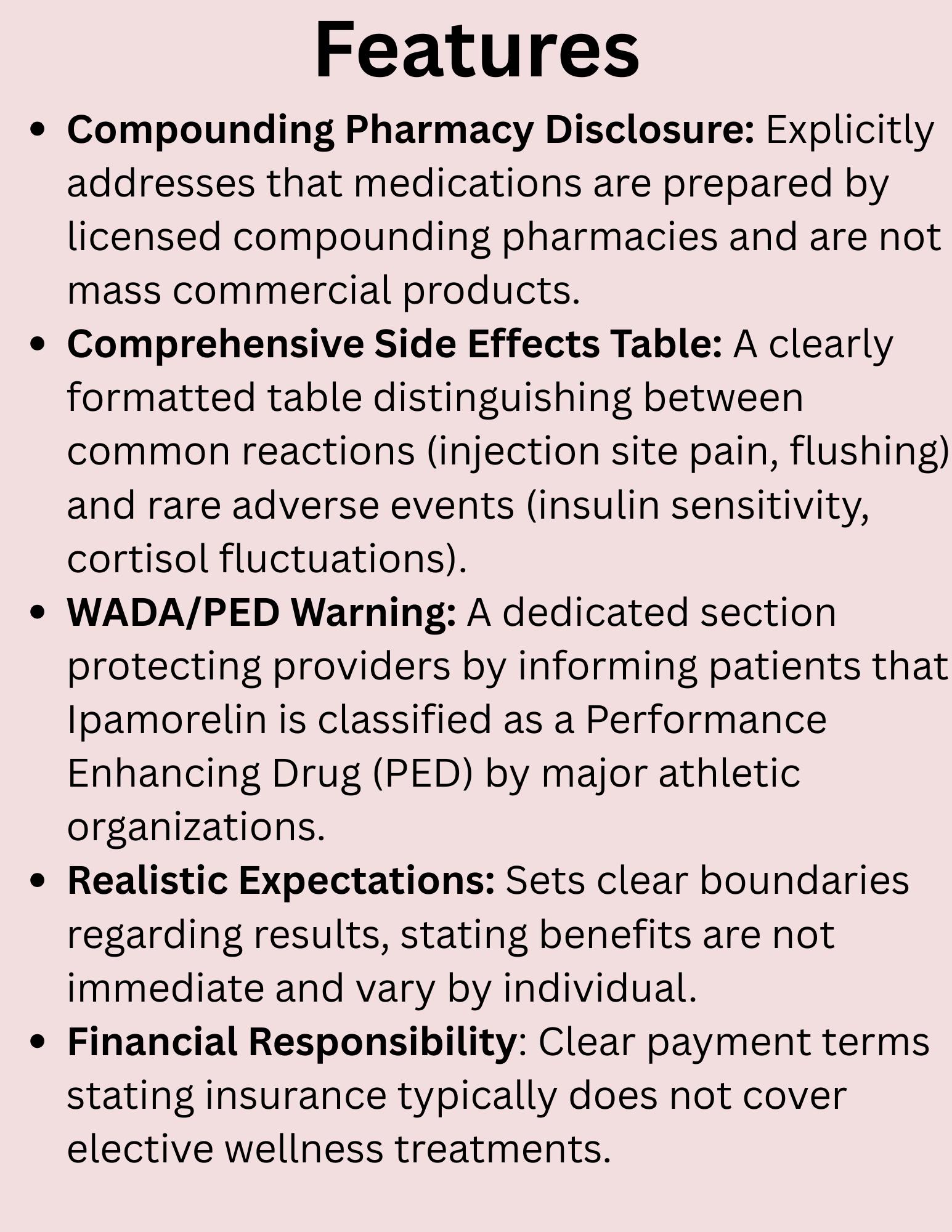 ipamorelin wada Ipamorelin Peptide Therapy Informed Consent & Intake Form