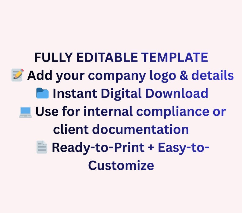 AI Acceptable Use Policy Template | Editable Company Compliance (PDF ...