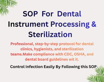 Dental Clinic SOP for Sterilization & Infection Control