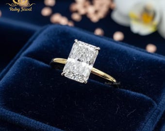 2.50 CT strahlender Moissanite Verlobungsring, Solitär Ehering, beste Qualität Moissanite Ring, Jubiläumsgeschenke, Goldring für Frauen
