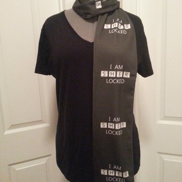 SALE- LAST ONE - Sherlocked Knit scarf - Regular style - Made to order