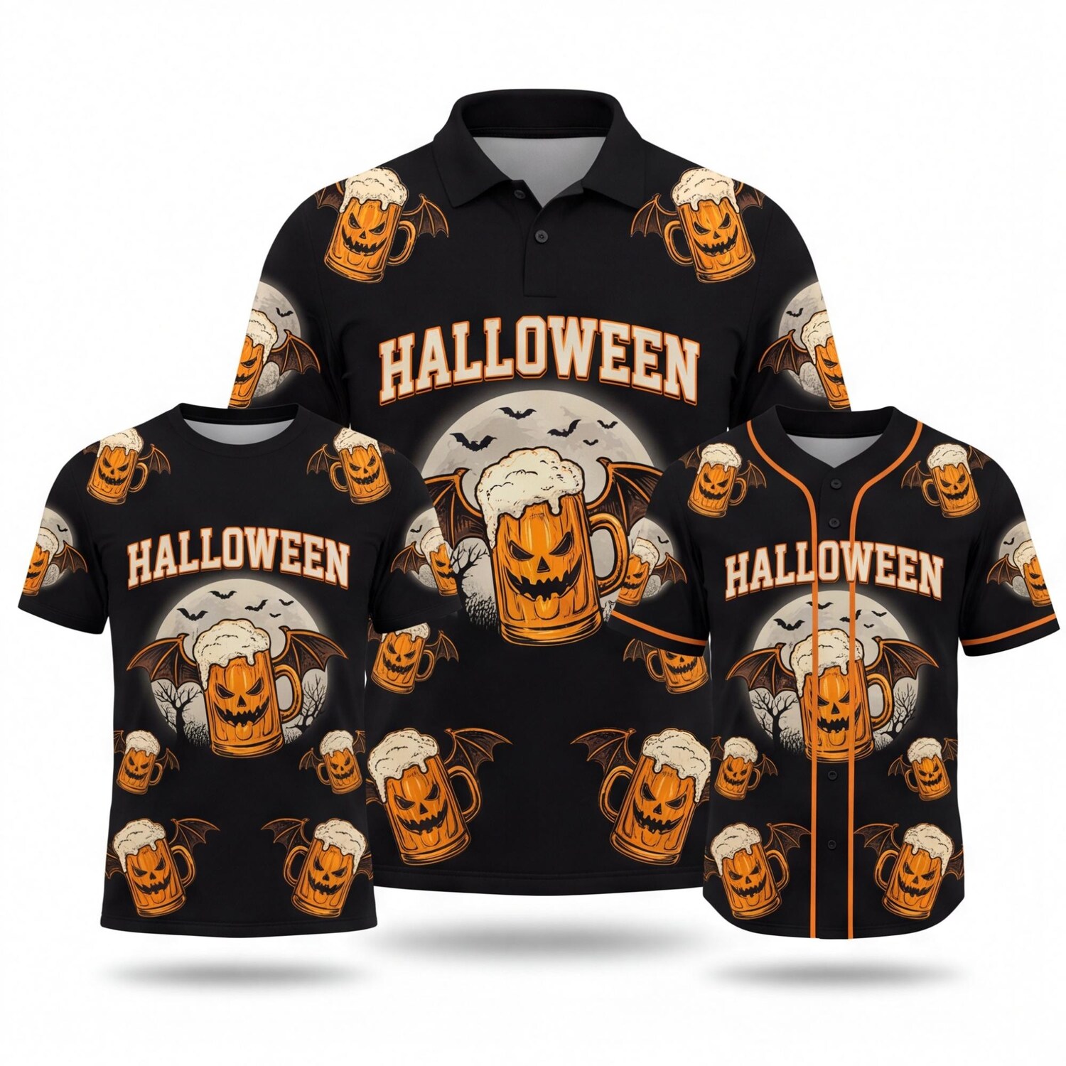 Pumpkin Beer Halloween T-Shirt, Baseball Jersey and Polo Shirt