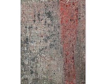 Abstrakte Malerei, Acrylmalerei, moderne Malerei, Strukturbild, Graumalerei, Pinkmalerei, Rotmalerei, Zeitgenössische Malerei