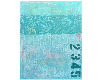 Minimalism Painting, Abstract Painting, Abstract Art, Acrylic Painting, Green Teal Painting, Blue Teal Painting, Modern Wall Art, Painting