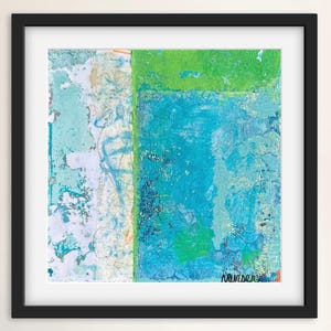 Original Abstract Painting on Paper, Flower Painting, Acrylic Painting, Modern Painting, Wall Art, Artwork, Wall Decor, Fine Art by NRUNSER