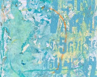 Abstract Painting, Acrylic Painting, Modern Wall Art, Original Painting, Wall Art, Small Painting, Contemporary Painting, Teal Painting, Art