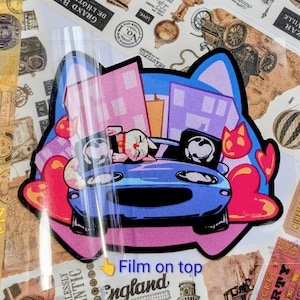 Car | Mazda MX5 Miata | Sticker | Miatas with Cats Reflective Stickers