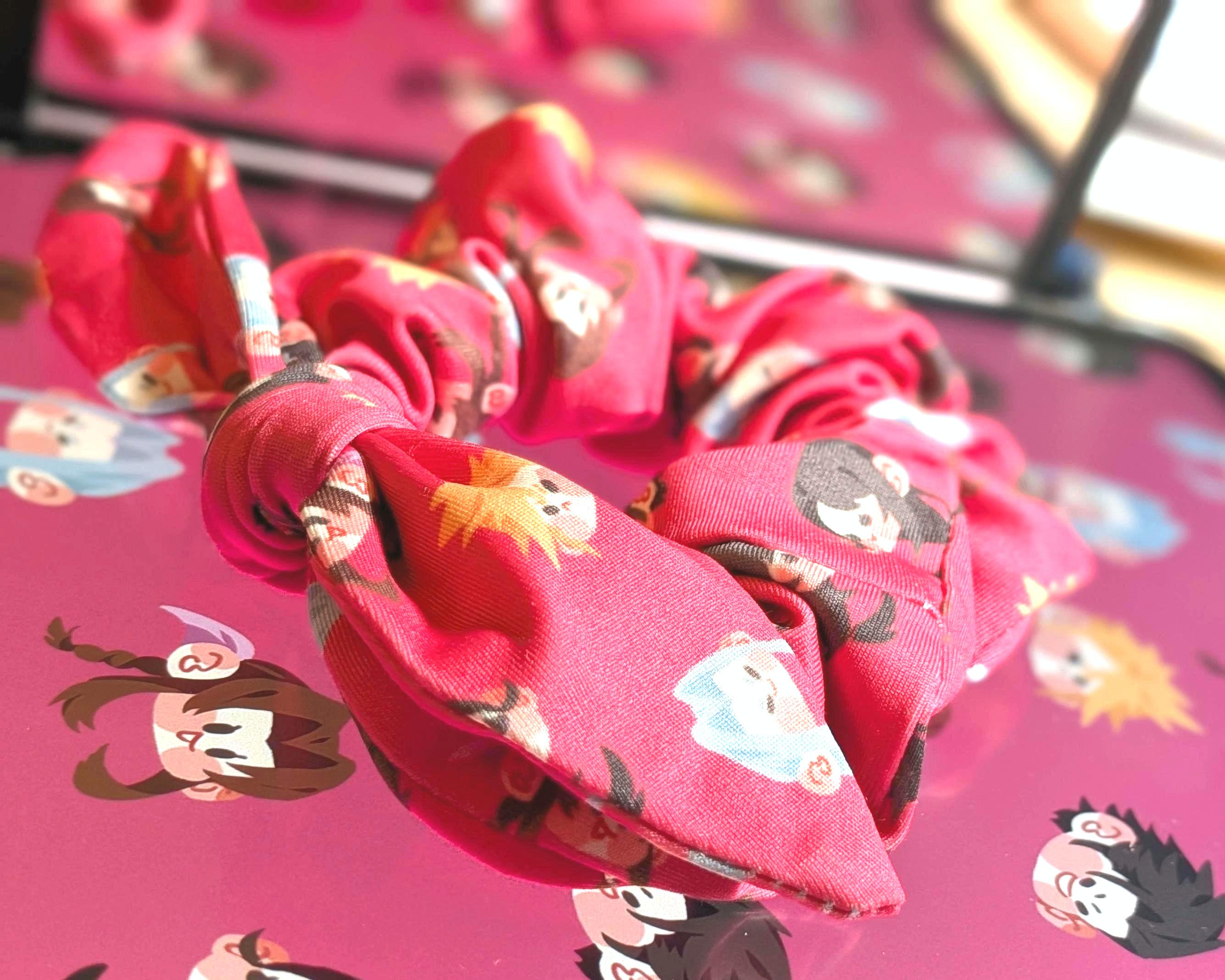 Final Fantasy VII/ FF7 FFVII | Scrunchie Hair Tie Ribbon | Aerith