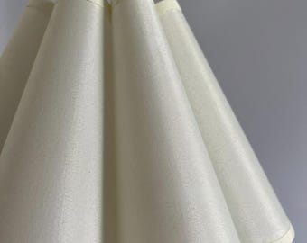 Retro Pleated Fabric Lampshade, Handmade Home Decor (9.8x5.5 inches)