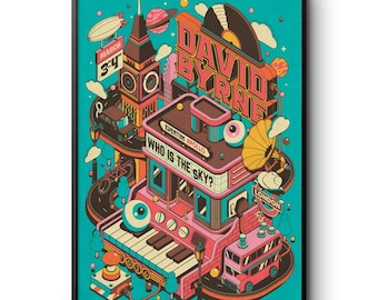 David Byrne London UK On March 3-4 2026 Poster