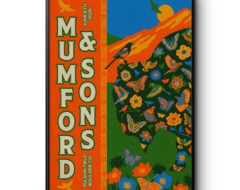 Mumford And Sons June 6 2026 In Boulder CO Poster