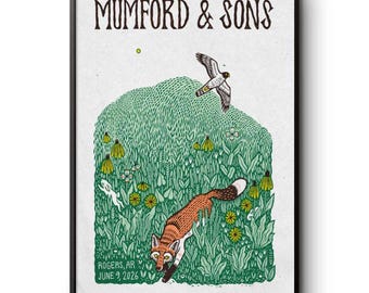 Mumford And Sons June 9 2026 In Rogers AR Poster