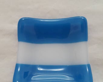 Fused Glass Small Square Condiment Dish