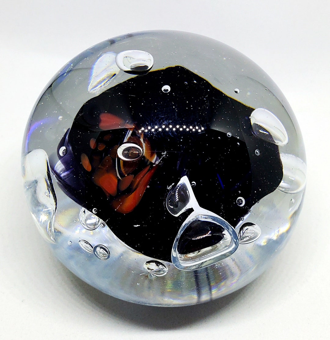 Paperweight Picture Handmade Glass Paperweight - Etsy