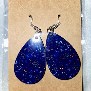 Teardrop Constellation Earrings
