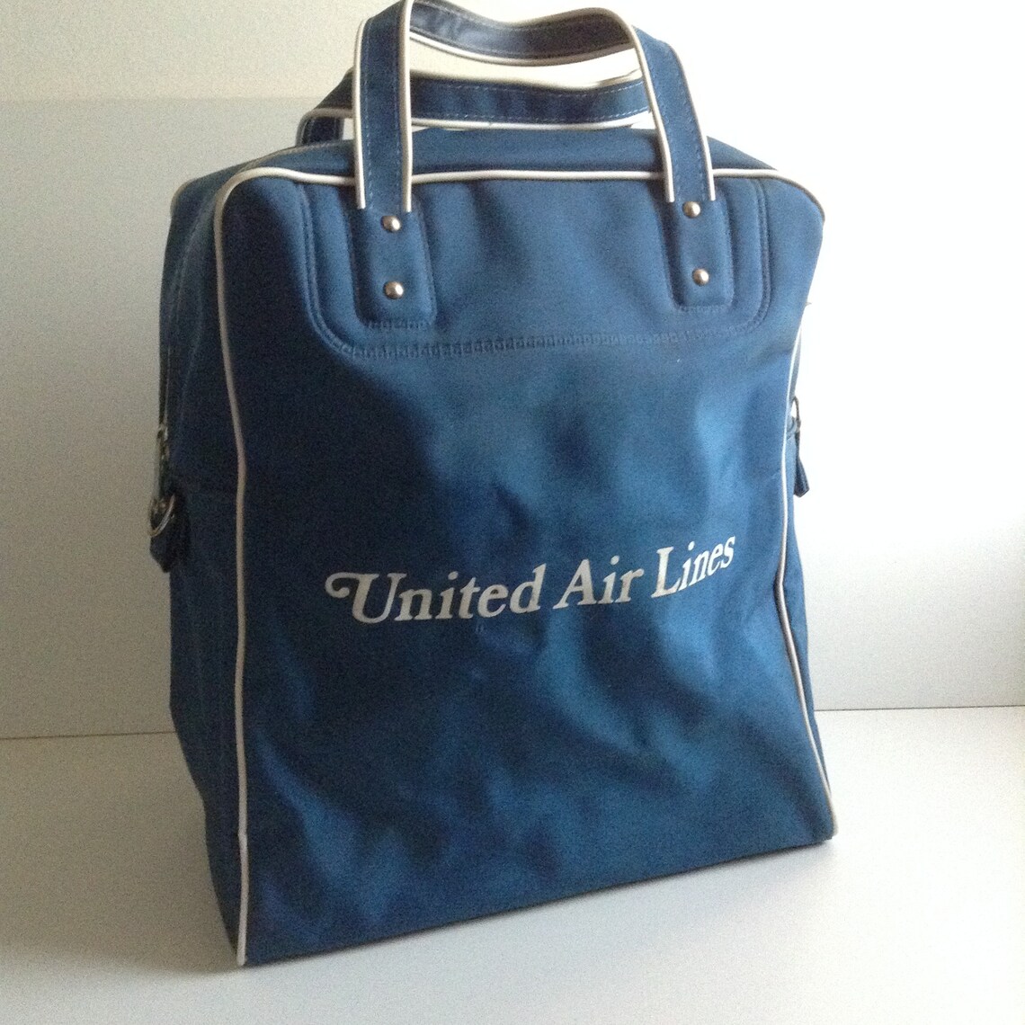 Vintage United Airlines Luggage. Overnight Bag or Weekend Etsy