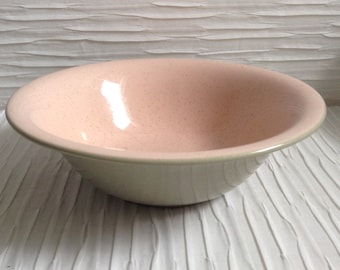 Unmarked Harkerware Pink & Grey Bowl.  Made in USA.  Vintage 1950.  Hollywood Regency,  Mid century modern, Danish Modern, Eames era. Deco