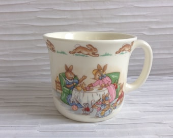 Royal Doulton Bunnikins Cup. Vintage Childs Baby Cup. Made in England