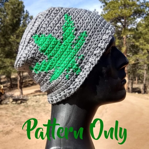 pot leaf beanie